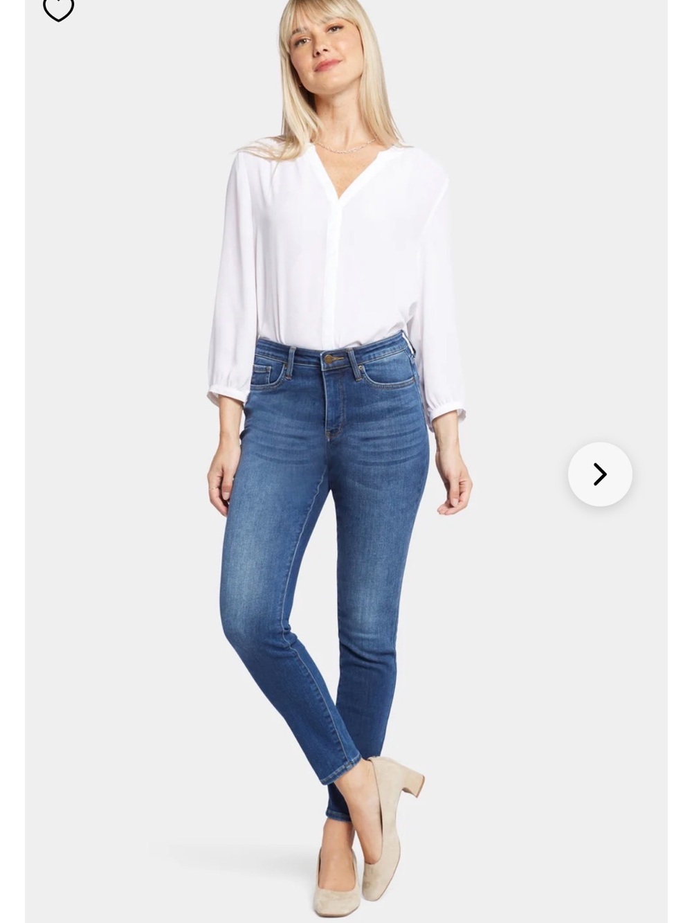 NYDJ Women's Blue Skinny Jeans